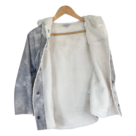 Naked Zebra Women’s Faux Suede Hooded Jacket - Size S - Picture 2 of 5